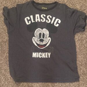 Disney Mickey Mouse Classic Kids T-Shirt - Dark Gray